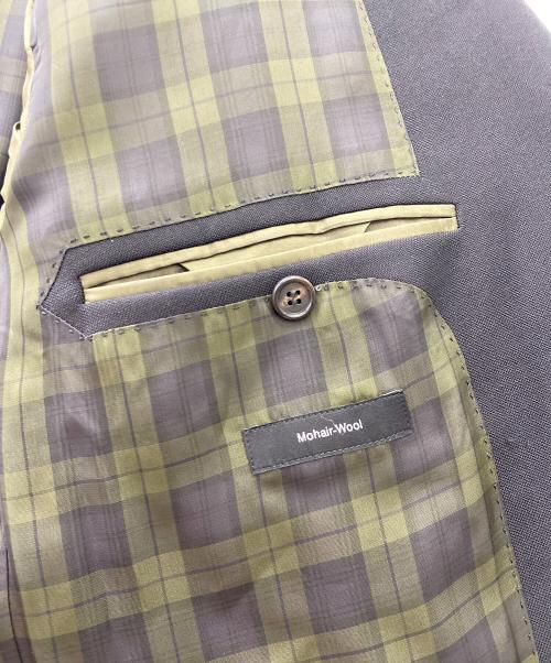 HUGO BOSS（ヒューゴ ボス）HUGO BOSS (ヒューゴ ボス) テーラードジャケット ブラック×オリーブ サイズ:52の古着・服飾アイテム