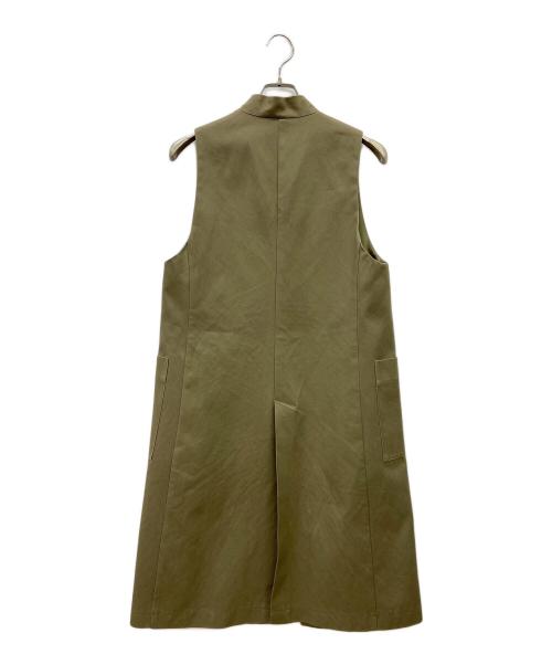 INED（イネド）INED (イネド) チノラファピーチ ロングジレ オリーブ サイズ:7の古着・服飾アイテム