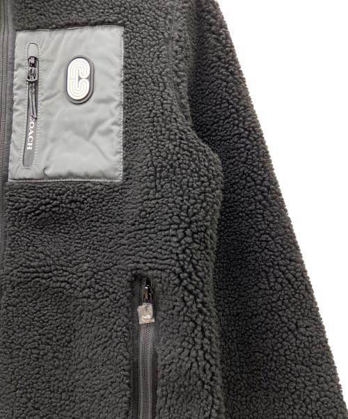 COACH（コーチ）COACH (コーチ) ボアジャケット ブラック サイズ:Sの古着・服飾アイテム