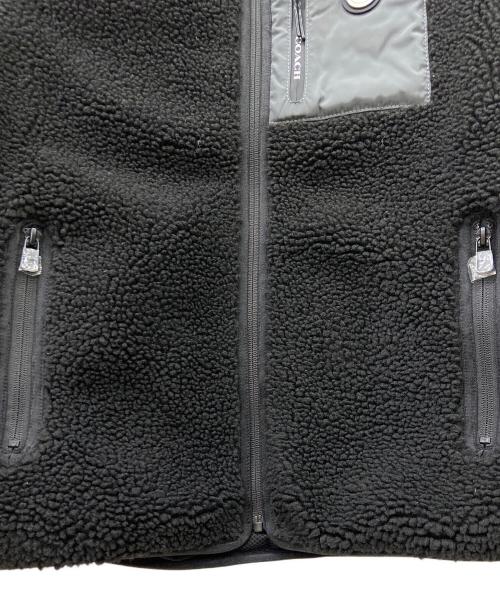 COACH（コーチ）COACH (コーチ) ボアジャケット ブラック サイズ:Sの古着・服飾アイテム