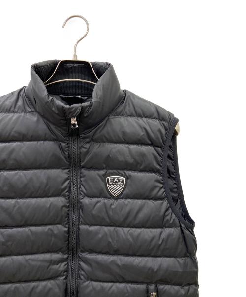 EA7（イーエーセブン）EA7 (イーエーセブン) ダウンベスト ブラック サイズ:Sの古着・服飾アイテム