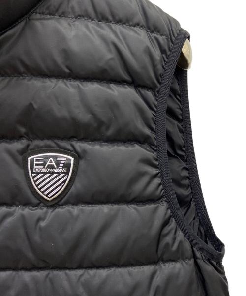 EA7（イーエーセブン）EA7 (イーエーセブン) ダウンベスト ブラック サイズ:Sの古着・服飾アイテム