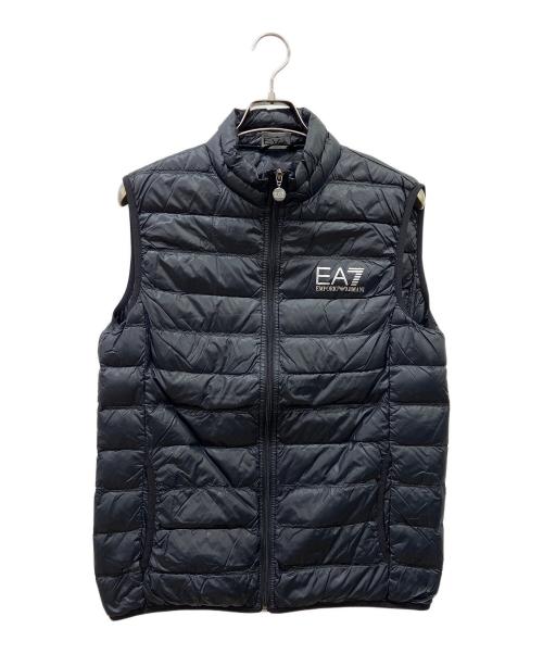 EA7（イーエーセブン）EA7 (イーエーセブン) ダウンベスト ブラック サイズ:Lの古着・服飾アイテム