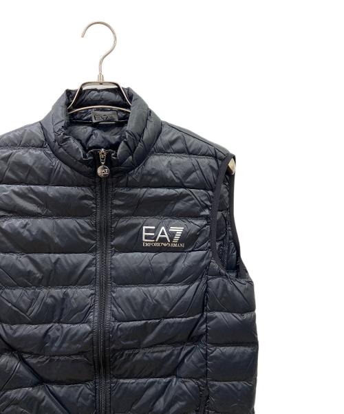 EA7（イーエーセブン）EA7 (イーエーセブン) ダウンベスト ブラック サイズ:Lの古着・服飾アイテム