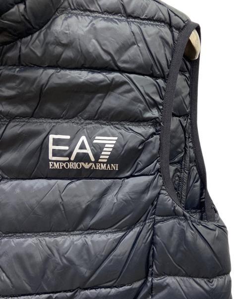 EA7（イーエーセブン）EA7 (イーエーセブン) ダウンベスト ブラック サイズ:Lの古着・服飾アイテム
