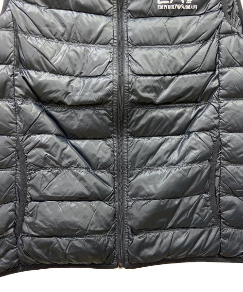 EA7（イーエーセブン）EA7 (イーエーセブン) ダウンベスト ブラック サイズ:Lの古着・服飾アイテム