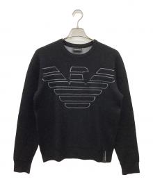 EMPORIO ARMANI（エンポリオ アルマーニ）の古着「厚手ニット」｜ブラック×グレー