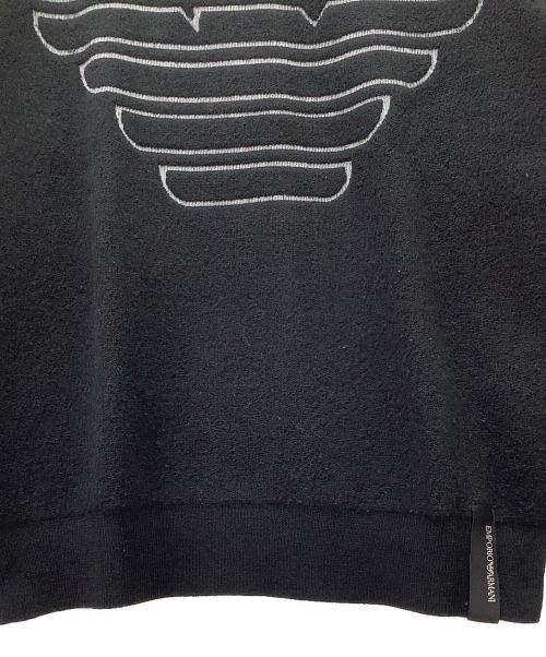 EMPORIO ARMANI（エンポリオ アルマーニ）EMPORIO ARMANI (エンポリオアルマーニ) 厚手ニット ブラック×グレー サイズ:Sの古着・服飾アイテム