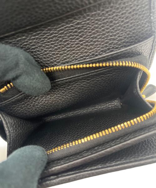 PRADA（プラダ）PRADA (プラダ) 3つ折り財布 ブラックの古着・服飾アイテム