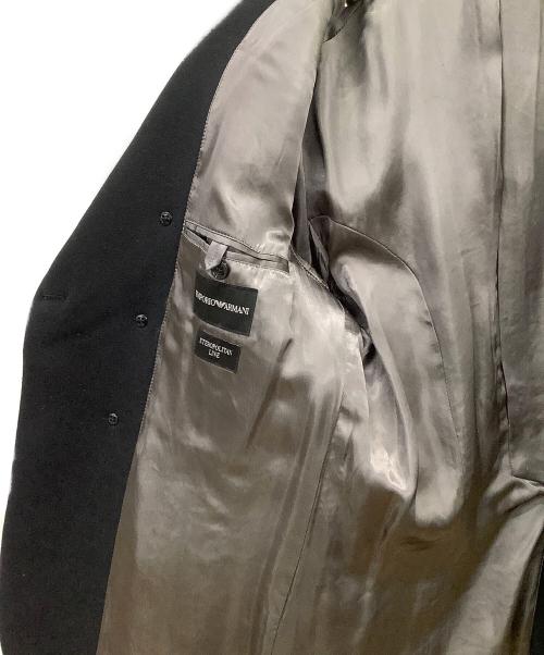 EMPORIO ARMANI（エンポリオアルマーニ）EMPORIO ARMANI (エンポリオアルマーニ) テーラードジャケット ブラック サイズ:50の古着・服飾アイテム