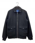 OLD NAVYオールドネイビー）の古着「ウールA2フライトジャケット」｜ブラック