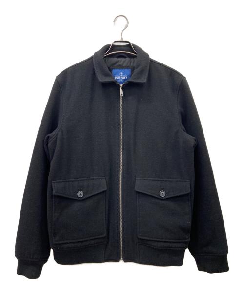 OLD NAVY（オールドネイビー）OLD NAVY (オールドネイビー) ウールA2フライトジャケット ブラック サイズ:Lの古着・服飾アイテム