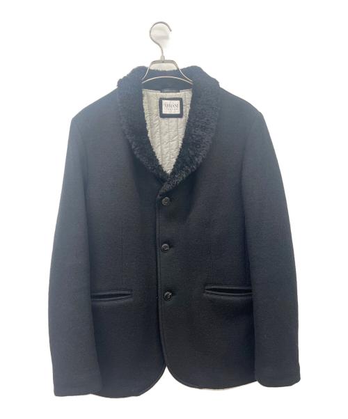 ARMANI COLLEZIONI（アルマーニ コレツィオーニ）ARMANI COLLEZIONI (アルマーニ コレツィオーニ) テーラードジャケット ブラック サイズ:不明（実寸サイズ参照）の古着・服飾アイテム