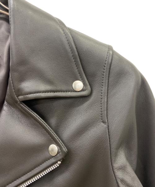 a day in the life（ア デイ イン ザ ライフ）a day in the life (ア デイ イン ザ ライフ) A DAY IN THE LIFE　ラムレザージャケット グレー サイズ:36の古着・服飾アイテム