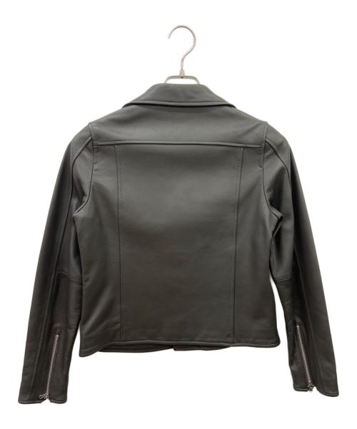 a day in the life（ア デイ イン ザ ライフ）a day in the life (ア デイ イン ザ ライフ) A DAY IN THE LIFE　ラムレザージャケット グレー サイズ:36の古着・服飾アイテム