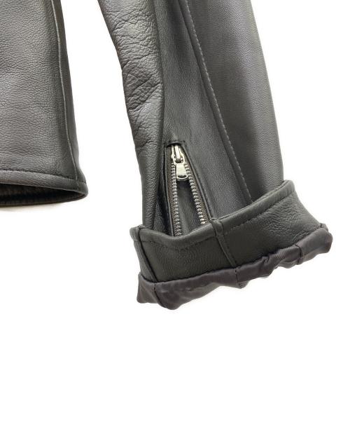 a day in the life（ア デイ イン ザ ライフ）a day in the life (ア デイ イン ザ ライフ) A DAY IN THE LIFE　ラムレザージャケット グレー サイズ:36の古着・服飾アイテム