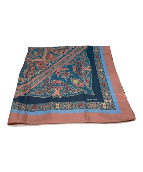 ETRO（エトロ）ETRO (エトロ) ETRO　エンジニアードプリント　シルクスカーフの古着・服飾アイテム