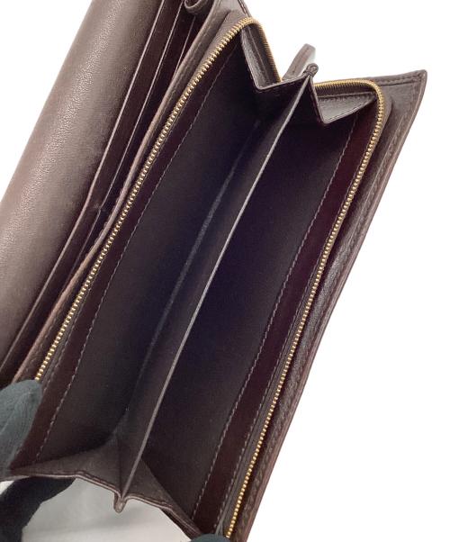 GUCCI（グッチ）GUCCI (グッチ) グッチシマ インターロッキングG レザーウォレット ブラウンの古着・服飾アイテム
