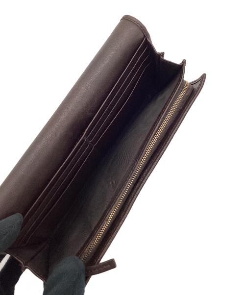 GUCCI（グッチ）GUCCI (グッチ) グッチシマ インターロッキングG レザーウォレット ブラウンの古着・服飾アイテム