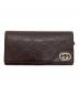 GUCCI（グッチ）の古着「グッチシマ インターロッキングG レザーウォレット」｜ブラウン