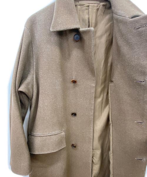 AURALEE（オーラリー）AURALEE (オーラリー) WOOL SILK MELTON SOUTIEN COLLAR COAT ブラウン サイズ:4の古着・服飾アイテム