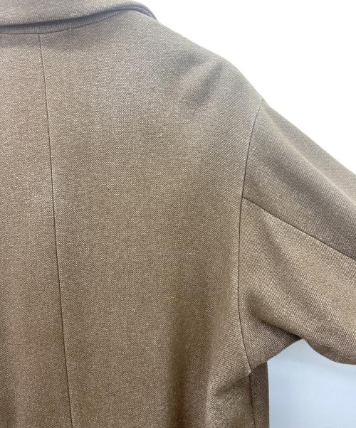 AURALEE（オーラリー）AURALEE (オーラリー) WOOL SILK MELTON SOUTIEN COLLAR COAT ブラウン サイズ:4の古着・服飾アイテム