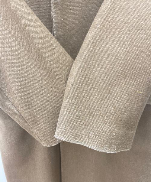 AURALEE（オーラリー）AURALEE (オーラリー) WOOL SILK MELTON SOUTIEN COLLAR COAT ブラウン サイズ:4の古着・服飾アイテム