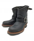 RED WINGレッドウィング）の古着「8インチエンジニアブーツ」｜ブラック