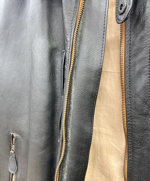 UNIFORMEN ERIKACLUB（エリカクラブ）uniformen erikaclub (エリカクラブ) レザージャケット ブラック サイズ:Lの古着・服飾アイテム