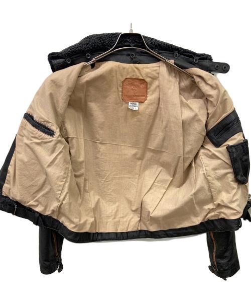 UNIFORMEN ERIKACLUB（エリカクラブ）uniformen erikaclub (エリカクラブ) レザージャケット ブラック サイズ:Lの古着・服飾アイテム