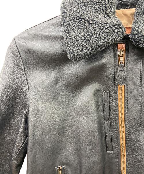 UNIFORMEN ERIKACLUB（エリカクラブ）uniformen erikaclub (エリカクラブ) レザージャケット ブラック サイズ:Lの古着・服飾アイテム