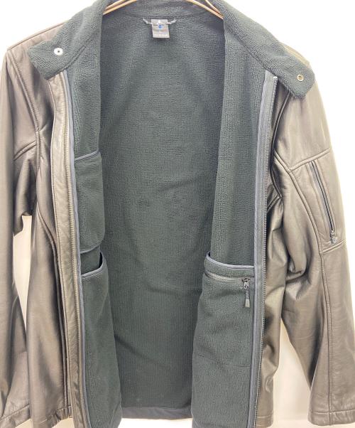 mont-bell（モンベル）mont-bell (モンベル) フェイクレザージャケット ブラウン サイズ:Lの古着・服飾アイテム