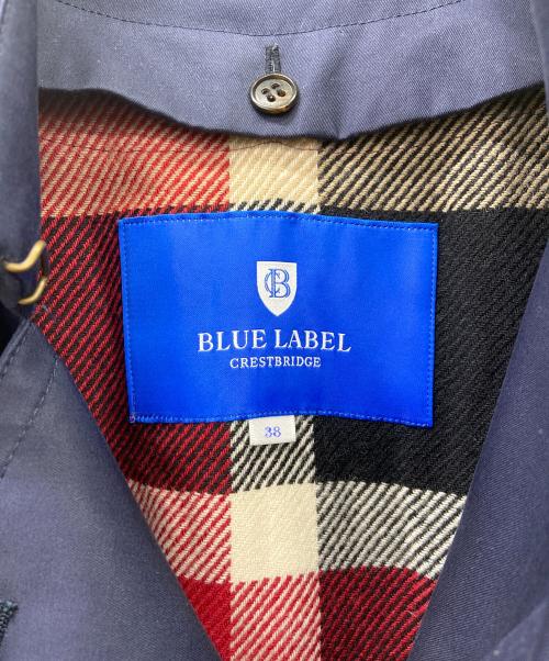 BLUE LABEL CRESTBRIDGE（ブルーレーベルクレストブリッジ）BLUE LABEL CRESTBRIDGE (ブルーレーベルクレストブリッジ) ライナー付トレンチコート ネイビー サイズ:38の古着・服飾アイテム