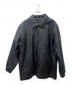 ST JOHN'S BAYセントジョンズベイ）の古着「レザージャケット」｜ブラック