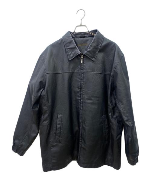 ST JOHN'S BAY（セントジョンズベイ）ST JOHN'S BAY (セントジョンズベイ) レザージャケット ブラック サイズ:XLの古着・服飾アイテム