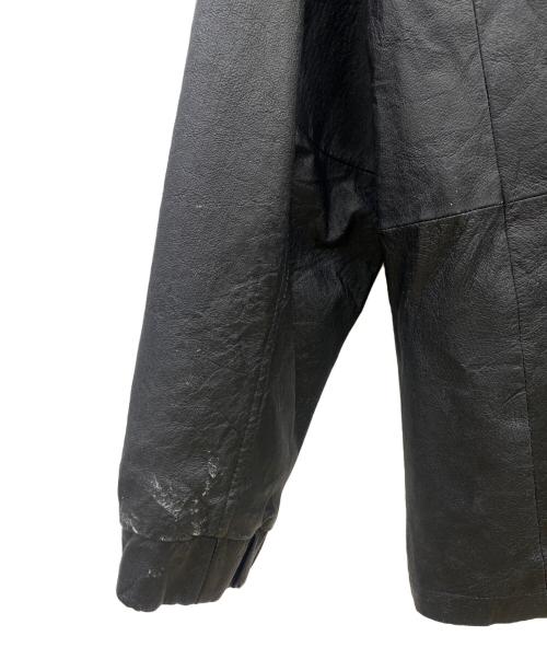 ST JOHN'S BAY（セントジョンズベイ）ST JOHN'S BAY (セントジョンズベイ) レザージャケット ブラック サイズ:XLの古着・服飾アイテム