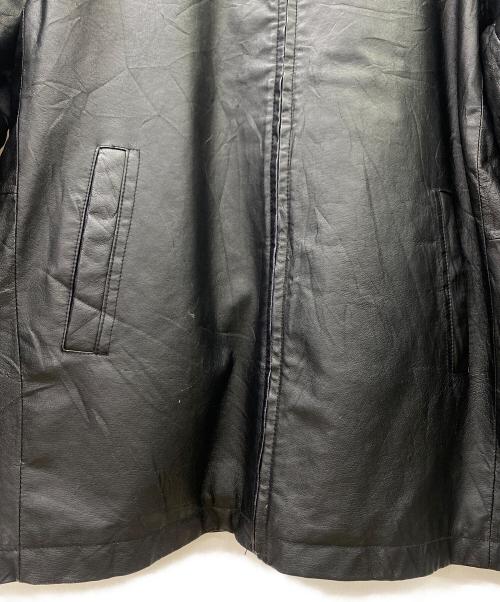 ST JOHN'S BAY（セントジョンズベイ）ST JOHN'S BAY (セントジョンズベイ) レザージャケット ブラック サイズ:XLの古着・服飾アイテム