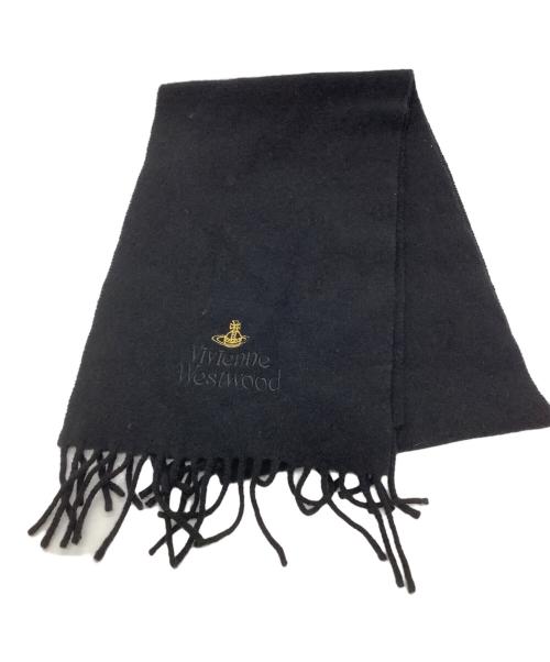 Vivienne Westwood（ヴィヴィアンウエストウッド）Vivienne Westwood (ヴィヴィアンウエストウッド) Vivienne Westwood　マフラー ブラックの古着・服飾アイテム