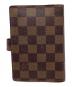 LOUIS VUITTON (ルイ ヴィトン) LOUIS VUITTON　ダミエ　手帳カバー ブラウン：6000円