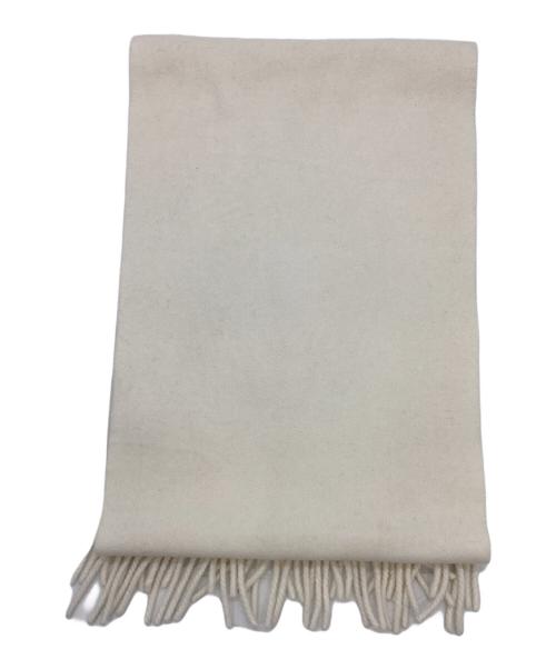 Vivienne Westwood（ヴィヴィアンウエストウッド）Vivienne Westwood (ヴィヴィアンウエストウッド) オーブ刺繍マフラー ホワイトの古着・服飾アイテム