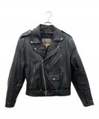 open roadオープンロード）の古着「レザーライダースジャケット」｜ブラック