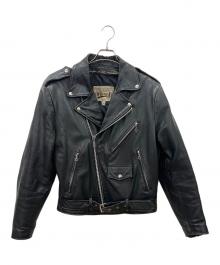 open road（オープンロード）の古着「レザーライダースジャケット」｜ブラック