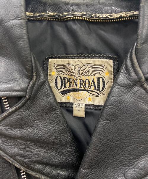open road（オープンロード）OPEN ROAD (オープンロード) レザーライダースジャケット ブラック サイズ:Mの古着・服飾アイテム