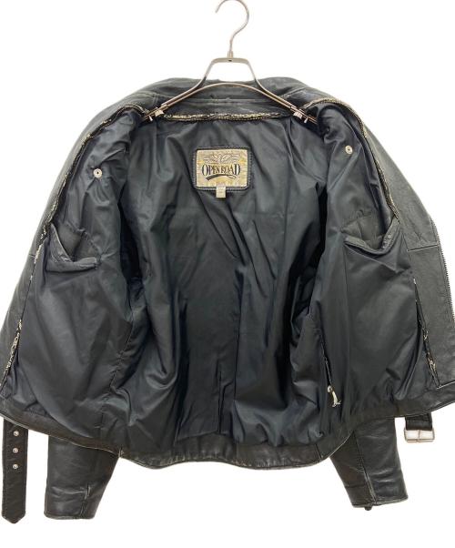 open road（オープンロード）OPEN ROAD (オープンロード) レザーライダースジャケット ブラック サイズ:Mの古着・服飾アイテム