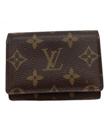 LOUIS VUITTON（ルイ ヴィトン）の古着「LOUIS VUITTON　モノグラム　アンヴェロップ・カルト・ドゥ・ヴィジット　カードケース」｜ブラウン