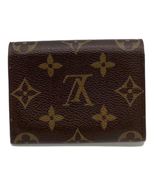 LOUIS VUITTON（ルイ ヴィトン）LOUIS VUITTON (ルイ ヴィトン) LOUIS VUITTON　モノグラム　アンヴェロップ・カルト・ドゥ・ヴィジット　カードケース ブラウンの古着・服飾アイテム