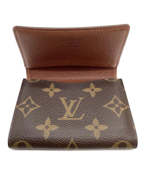LOUIS VUITTON（ルイ ヴィトン）LOUIS VUITTON (ルイ ヴィトン) LOUIS VUITTON　モノグラム　アンヴェロップ・カルト・ドゥ・ヴィジット　カードケース ブラウンの古着・服飾アイテム
