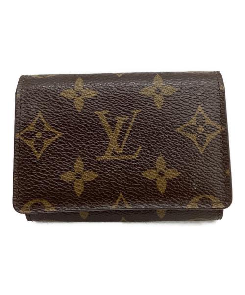 LOUIS VUITTON（ルイ ヴィトン）LOUIS VUITTON (ルイ ヴィトン) LOUIS VUITTON　モノグラム　アンヴェロップ・カルト・ドゥ・ヴィジット　カードケース ブラウンの古着・服飾アイテム