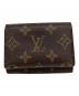 LOUIS VUITTON（ルイ ヴィトン）の古着「LOUIS VUITTON　モノグラム　アンヴェロップ・カルト・ドゥ・ヴィジット　カードケース」｜ブラウン