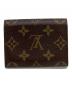 LOUIS VUITTON (ルイ ヴィトン) LOUIS VUITTON　モノグラム　アンヴェロップ・カルト・ドゥ・ヴィジット　カードケース ブラウン：15000円